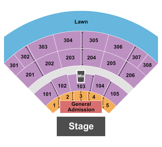 Acrisure Amphitheater Dave Matthews Band Seating Chart